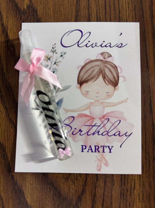 Custom Ballerina Birthday Favors - Personalized Party Souvenirs
