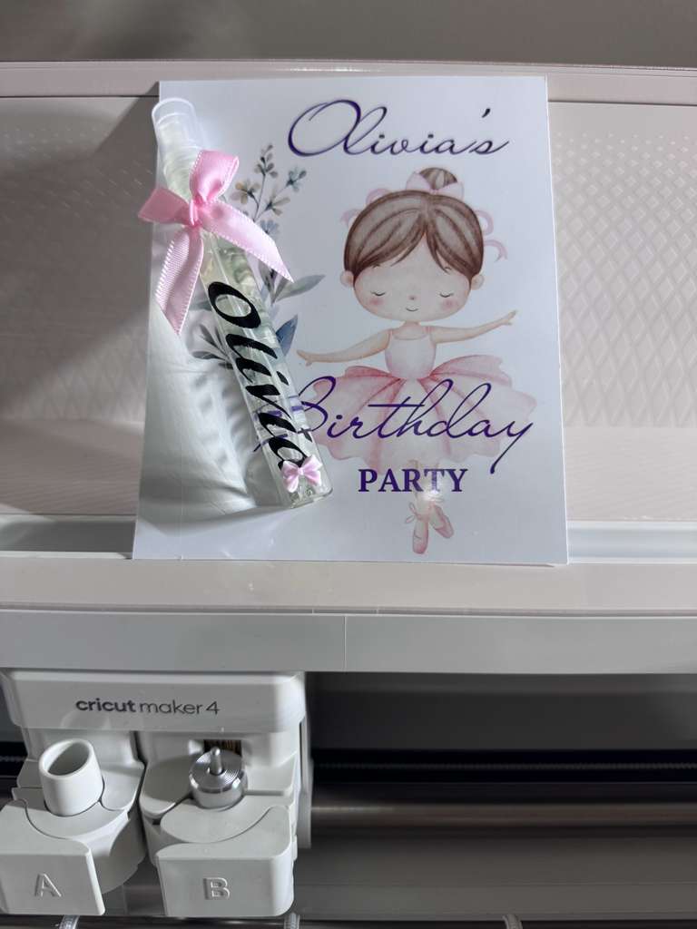 Custom Ballerina Birthday Favors - Personalized Party Souvenirs
