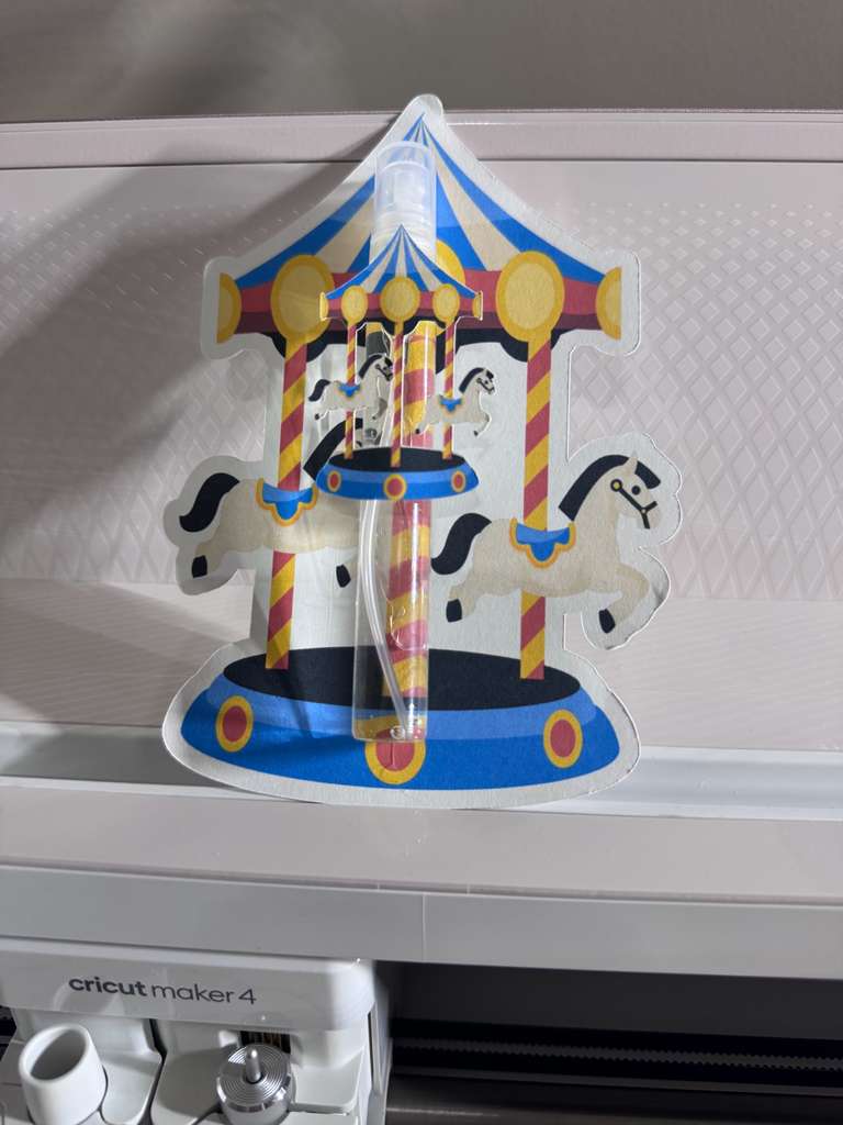 Personalized Carousel Party Favors - Custom Mini Room Spray & Cards
