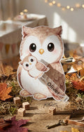 Personalized Owl Baby Shower Favors - Custom Woodland Birthday Spray Bottle Gift