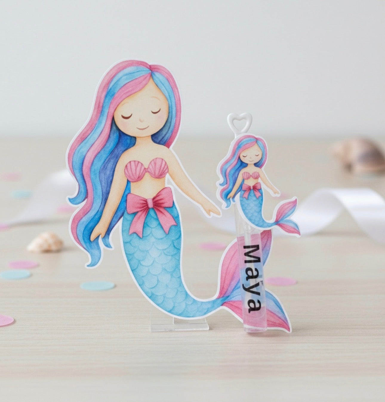 Personalized Mermaid Baby Shower Favors - Custom Under the Sea Birthday Spray Bottle Gift
