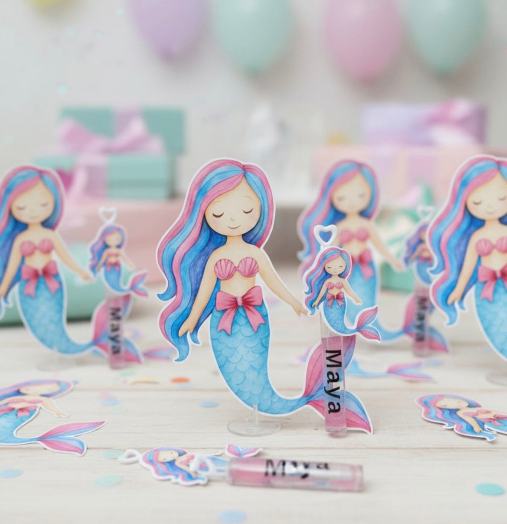 Personalized Mermaid Baby Shower Favors - Custom Under the Sea Birthday Spray Bottle Gift