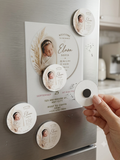 Boho Baby Birth Announcement & Invitation - Custom Vellum Keepsake Set