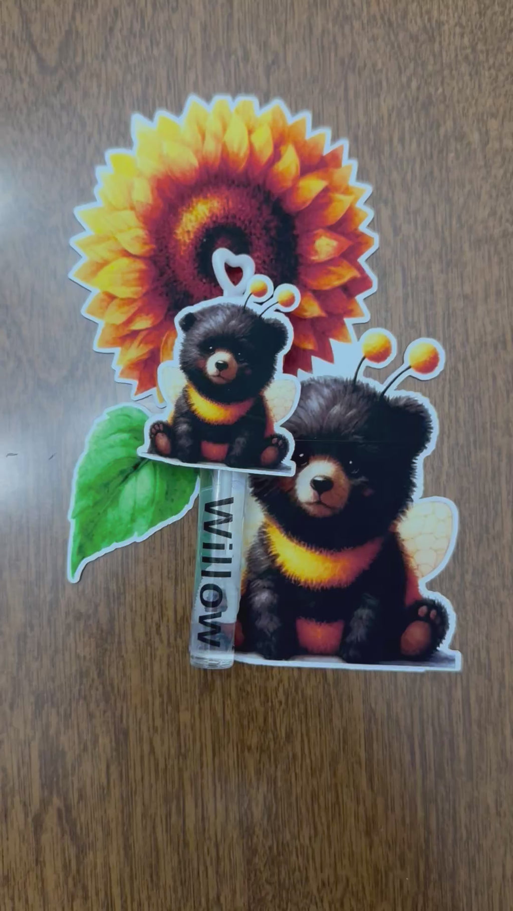 Personalized Bee and Bear Baby Shower Favors with Custom Spray Bottle