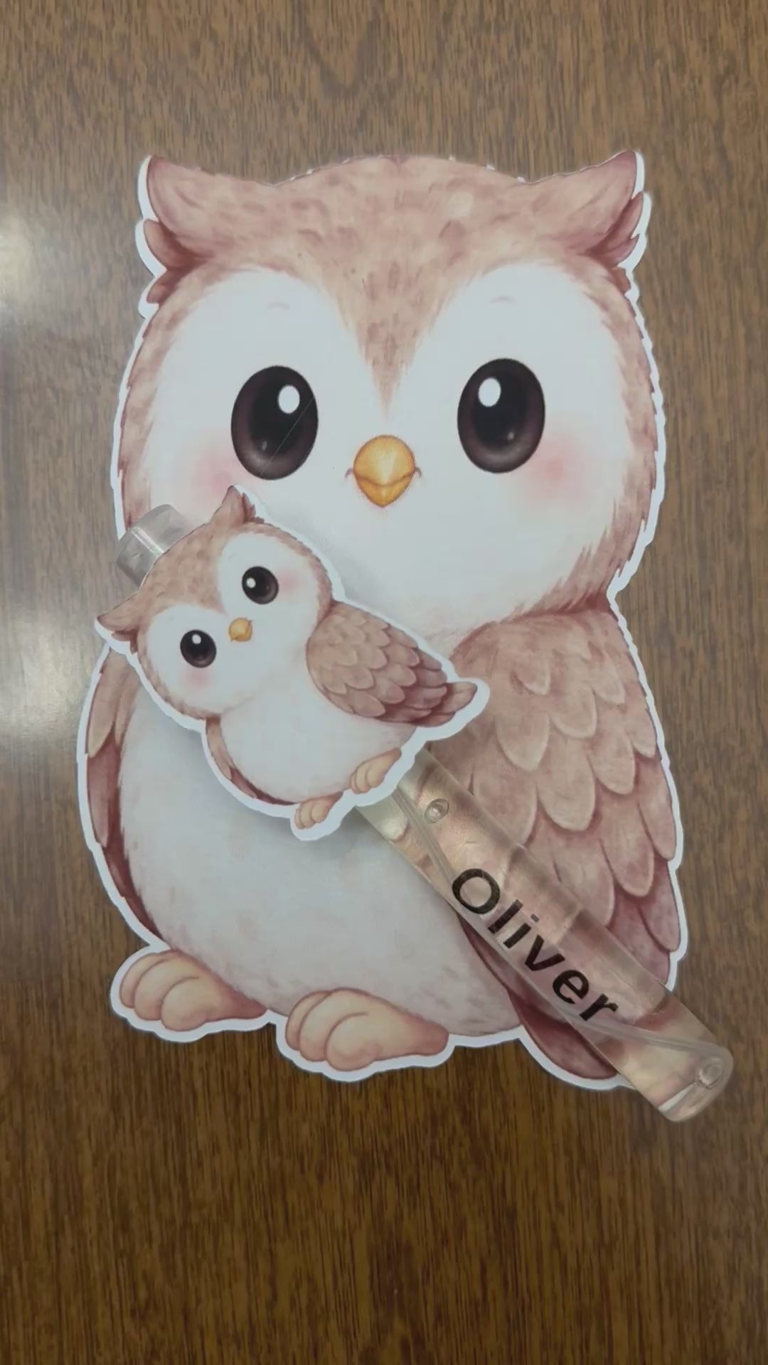 Personalized Owl Baby Shower Favors - Custom Woodland Birthday Spray Bottle Gift