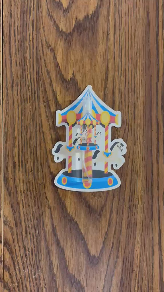 Personalized Carousel Party Favors - Custom Mini Room Spray & Cards